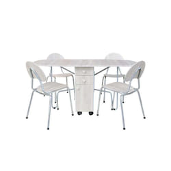 Table SOTUFAB Rabattable PM 160x80 PVC - Chène Brut