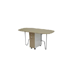 Table SOTUFAB Rabattable PM 160x80 PVC - Taupe