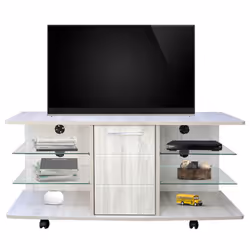 Meuble TV SOTUFAB LCD ARENA - Pratique et élégant - Il est également dotée de nombreux rangements - Les étagéres en verre - ...