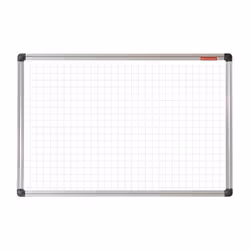 TABLEAU BLANC MAGNÉTIQUE À CARREAUX 180 X 100