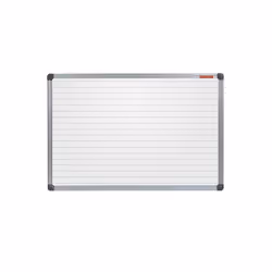 Réf :  TML2010ALC -  Tableau Blanc magnétique avec des lignes - Dimensions: 200 x 100 cm - Cadre en aluminium classique - Sur ...