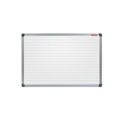 TABLEAU BLANC MAGNÉTIQUE AVEC DES LIGNES 200 X 100