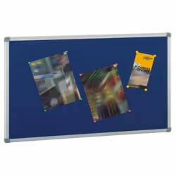 Tableau d'Affichage FAIBO En Liège - Cadre en en aluminium et coins décoratifs - Surface en liège tapissée de tissu - élément ...