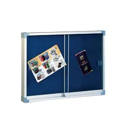 Tableau d'Affichage FAIBO Tapisse Porte En Verre 80x120cm Bleu