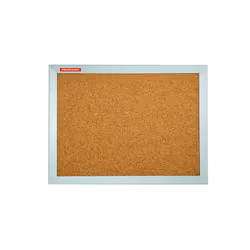 -Tableau d'Affichage MEMOBOADS En Liège Avec Cadre MDF - Une surface en liège dans le cadre en MDF "Silver" - La surface de l ...