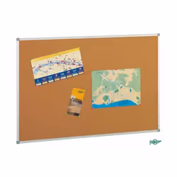 Tableau en Liège - Dimensions: 90 x 120 cm - Cadre en en aluminium et coins décoratifs - Surface en liège naturel de 1 mm - L ...
