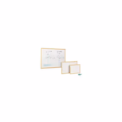 Tableau Blanc économiques  - Dimensions: 30 X 40 cm - Cadre en bois de pin - Livré avec les attaches - Comprend stylo