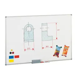 Tableau FAIBO blanc métallique 120 X180 cm