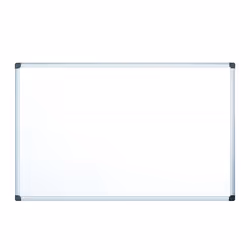 Tableau Magnétique Blanc Faibo- Dimensions : 60 X 90 cm - Cadre fin en aluminium anodisé - Surface magnétique revêtue d’acier ...