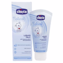 Talc Liquide CHICCO Natural Sensation Pour Bébé - Contenance: 100ml - Âge: Dès la naissance - Assure la protection des zones ...
