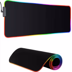 Tapis de Souris STAR WAVE MP002 - Épaisseur: 4 mm - Matériau: Caoutchouc( Tissu imperméable ) - Rétroéclairage RGB - Dimensio ...