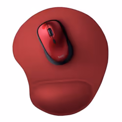 Tapis De Souris TRUST Bigfoot Avec Repose-Poignet Small - Rouge