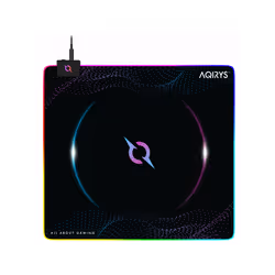 Tapis Souris Gamer AQIRYS ECLIPSE - Taille: Moyen - Imperméable - Matériel: Microfibre avec une base en caoutchouc antidérapa ...