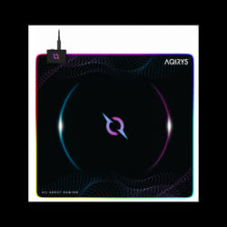 Tapis Souris Gamer AQIRYS ECLIPSE Moyen RVB - Noir