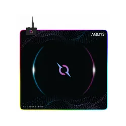 Tapis Souris Gamer AQIRYS ECLIPSE Moyen RVB - Noir