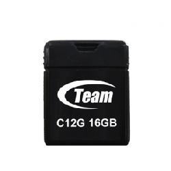 Nano Clé USB 2.0 Team Group C12G 16 Go - Noir