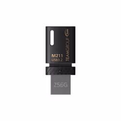 Team Group M211, 256 Go, USB Type-C, 3.2 Gen 1 (3.1 Gen 1), 150 Mo/s, Sans capuchon, Noir