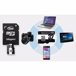 Team Group TUSDH32GCL10U02 mémoire flash 32 Go MicroSDHC UHS-I Classe 10