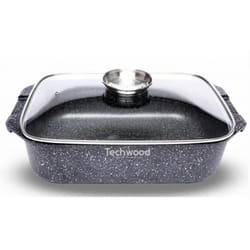 Techwood TP-34RO plat de cuisson Rectangulaire Aluminium Plat à cuisson