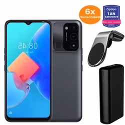 Ecran : 6.6" IPS LCD - Résolution : 720 x 1600 pixels - Système d'exploitation : Android 11, HIOS 7.6 - Processeur : Unisoc T ...