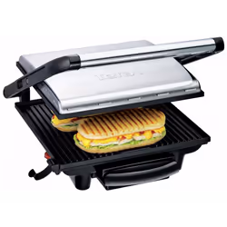 Tefal GC241D12, Noir, Acier inoxydable, Plastique, Acier inoxydable, Dessus de table, Plaque, 1 zone(s), 2000 W