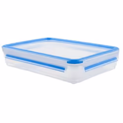 Tefal K3028812, Boîte, Rectangulaire, 0,6 L, Bleu, Transparent, Plastique, 2 pièce(s)