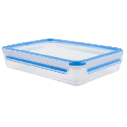 Tefal K3028812 boîte hermétique alimentaire Rectangulaire 0,6 L Bleu, Transparent 2 pièce(s)