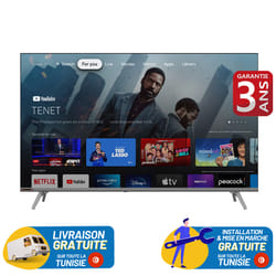 TELEEVISEUR TELEFUNKEN 32" LED HD GOOGLE TV NOIR + RECEP INTEGRE