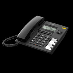Téléphone Fixe Filaire ALCATEL T56 Avec Afficheur - Noir