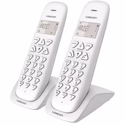 Téléphone simple DECT - 1 combiné supplémentaire - Écran: 3 lignes (1 ligne alphanumérique, 2 lignes d'icônes) - Mémoire: 20  ...