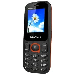 Téléphone Portable CLEVER C3 Double Sim - Noir&Orange