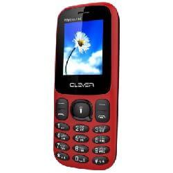 Téléphone Portable CLEVER C3 Double Sim - Rouge