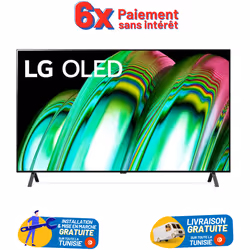 Tv 55" 55A26LA OLED UHD 4K + Récepteur intégré - Résolution 3840 x 2160 - Processeur α7 Gen 5 AI - Smart Tv - Alimentation AC ...