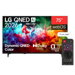 Téléviseur LG 75" QNED72B6T 4K Mini LED Smart TV - Noir