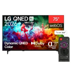 Téléviseur LG 75" QNED72B6T 4K Mini LED Smart TV - Noir