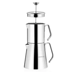 Théière Korkmaz Aqua + Mousseur De Lait A225 - Inox