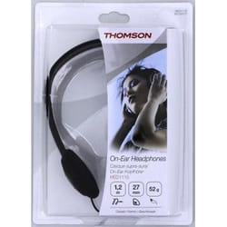Thomson HED1115BK Écouteurs Avec fil Arceau Musique Noir