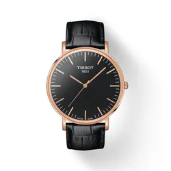 Tissot T109.610.36.051.00 montre Montre bracelet Mâle Quartz Acier inoxydable Noir, Or