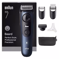 Tondeuse à Barbe 7en1 BRAUN Séries 7 BT7520 Rechargeable - Bleu&Noir