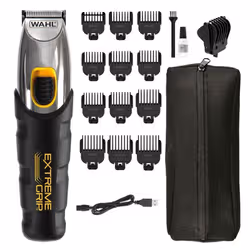 TONDEUSE A BARBE SANS FIL EXTREME GRIP / Noir et Silver
