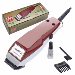 Tondeuse à Cheveux MOSER - Alimentation: 230V / 50Hz 10 W - Longueur de coupe: 5 positions de 0.1 – 3 mm avec bouton de bloca ...