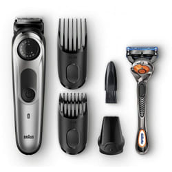 Tondeuse Cheveux et Barbe BRAUN Avec Tondeuse de Précision - Gris (BT5060)