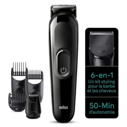 Tondeuse Multifonction 6EN1 BRAUN MGK3410 Rechargeable - Noir