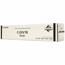 Toner d'Origine Canon C-EXV18 - Technologie d'impression Laser - Couleur d'impression Noir - Nombre Total de pages jusqu'à 84 ...