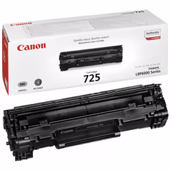 Toner Canon EP-725 
Technologie d'impression: Laser
Couleur: Noir
Nombre Total de pages: jusqu'à 1600 pages
Dimension 36,5 x  ...