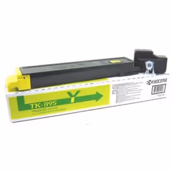 Toner Laser Original Kyocera TK-895Y - Couleur Yellow - Capacité 6000 pages - Compatible avec Imprimantes: FS-C8020MFP, FS-C8 ...