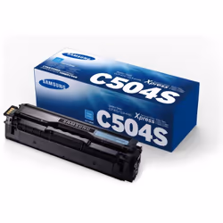Toner Original Samsung CLT-C504S - Couleur Cyan - Jusqu'à 1800 pages - Compatible avec Imprimante Samsung CLP-415N, CLP-415NW ...