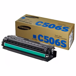 Toner Original Samsung CLT-C506S - Couleur Cyan - Jusqu'à 1500 pages - Compatible avec Imprimante Samsung CLP-680DW, 680ND, S ...