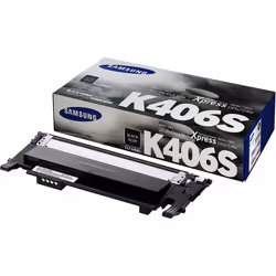 Toner Original Samsung CLT-K406S - Couleur Noir - Jusqu'à 1500 pages - Compatible avec Imprimante Samsung CLP-360, CLP-362, C ...
