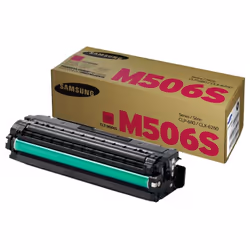Toner Original Samsung CLT-M506S - Couleur Magenta - Jusqu'à 1500 pages - Compatible avec Imprimante Samsung CLP-680DW, 680ND ...